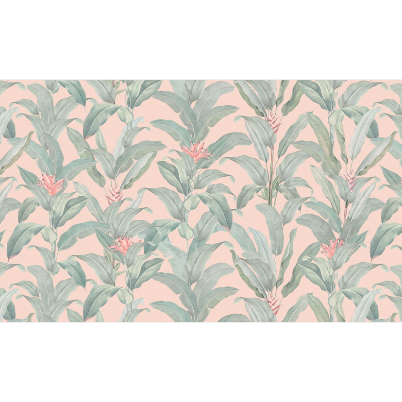 Fototapeta Banana Leaf - Urban Jungle Tropical Leaves Pink - Bloomery Decor