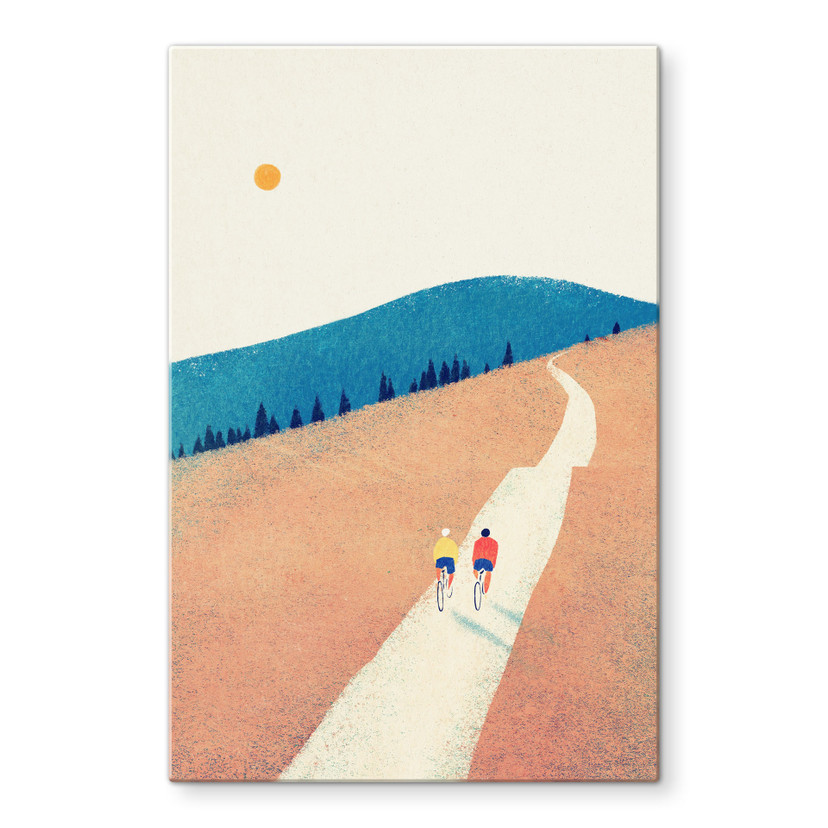 Glas billede Cykeltur i bjergene - Rivers
