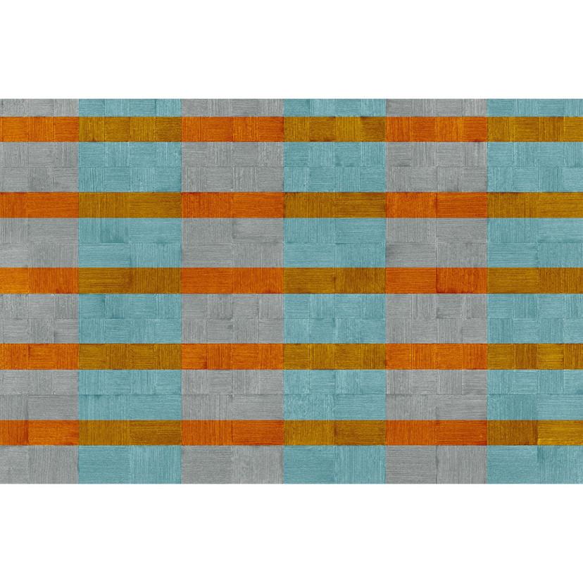 Architects Paper Papier peint photo Atelier 47 Plaster Art, orange, bleu