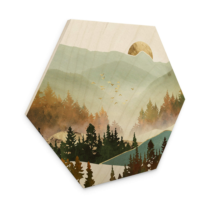 Hexagone - Bois SpaceFrog Designs - Matin d'automne