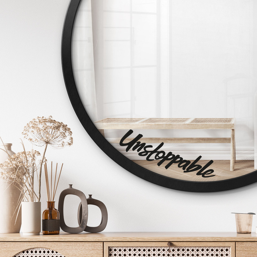 Wallsticker Spiegel Sticker Unstoppable