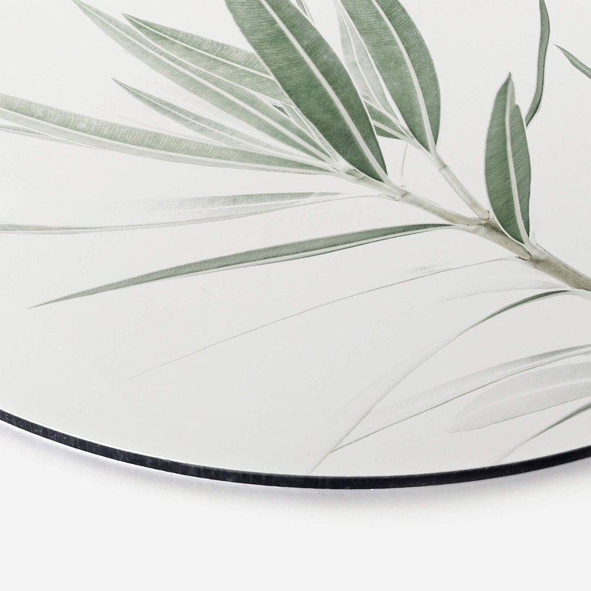 Tableau sur alu-Dibond Sisi & Seb - Laurier - Rond