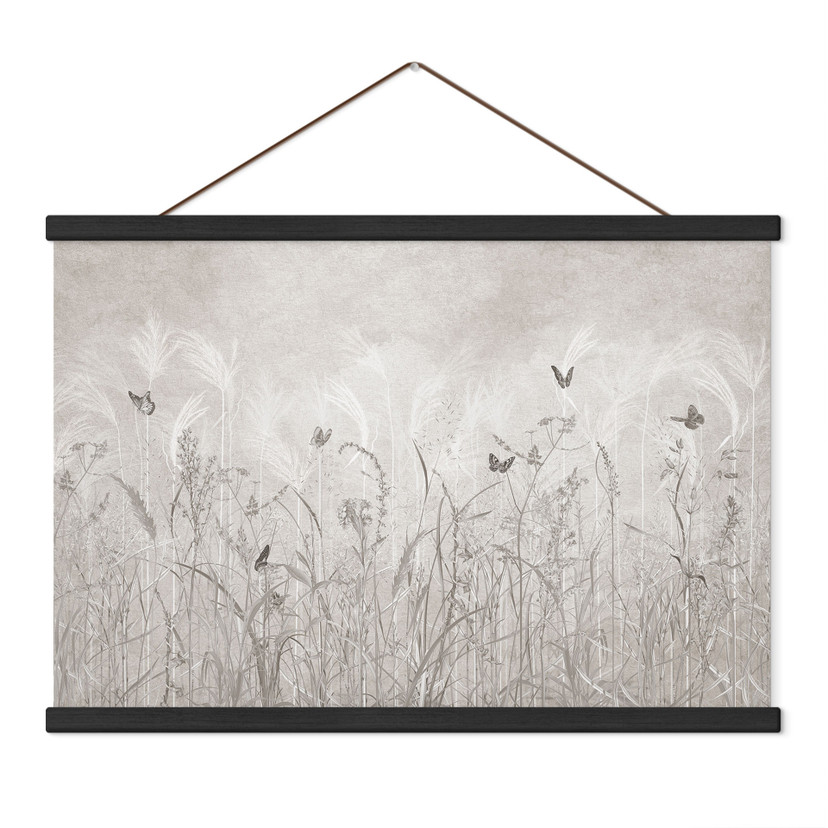 Stoffbild Wildblumenwiese mit Schmetterlingen - Ms Tiff