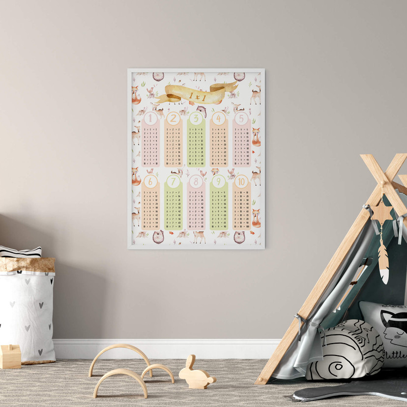Plakat Kvilis - Zwierzęta leśne - Mały 1x1