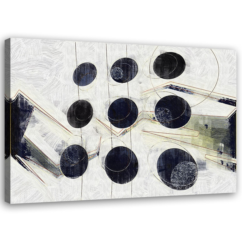 Canvasbillede, Abstrakte cirkler 3d