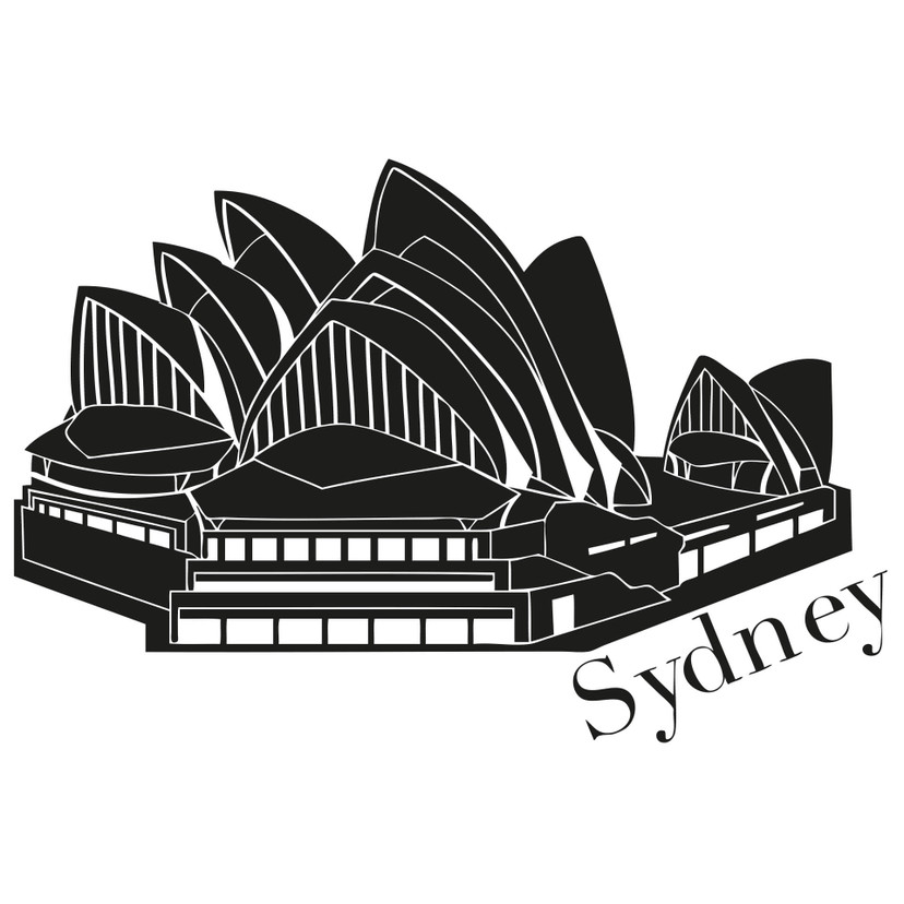 Wallsticker Sydneys operahus