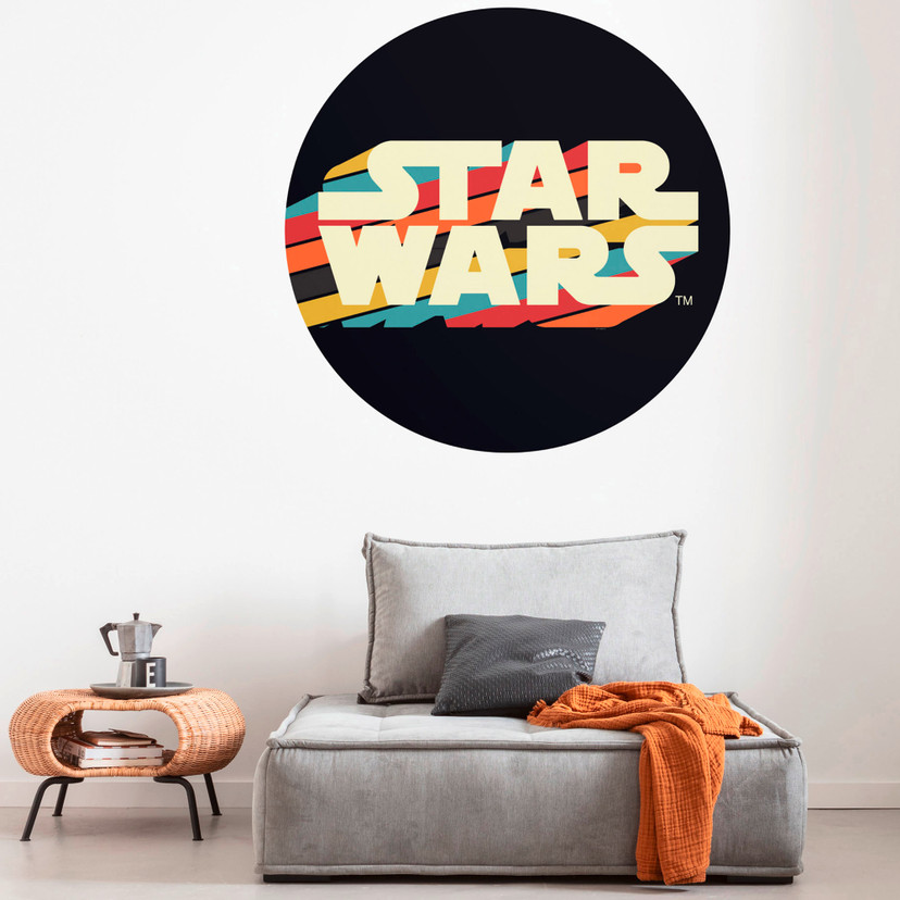 Selbstklebende Vlies Fototapete - Star Wars Typeface - 125 x 125 cm