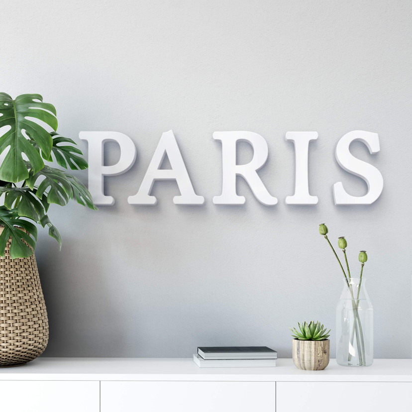 dekoracyjne litery 3D Paris