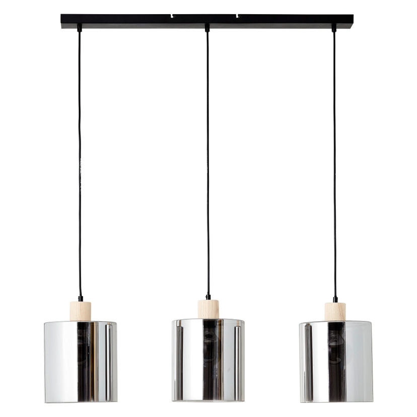 Pendelleuchte Tim, braun, 120 x 90 cm, Glas Pendelleuchte