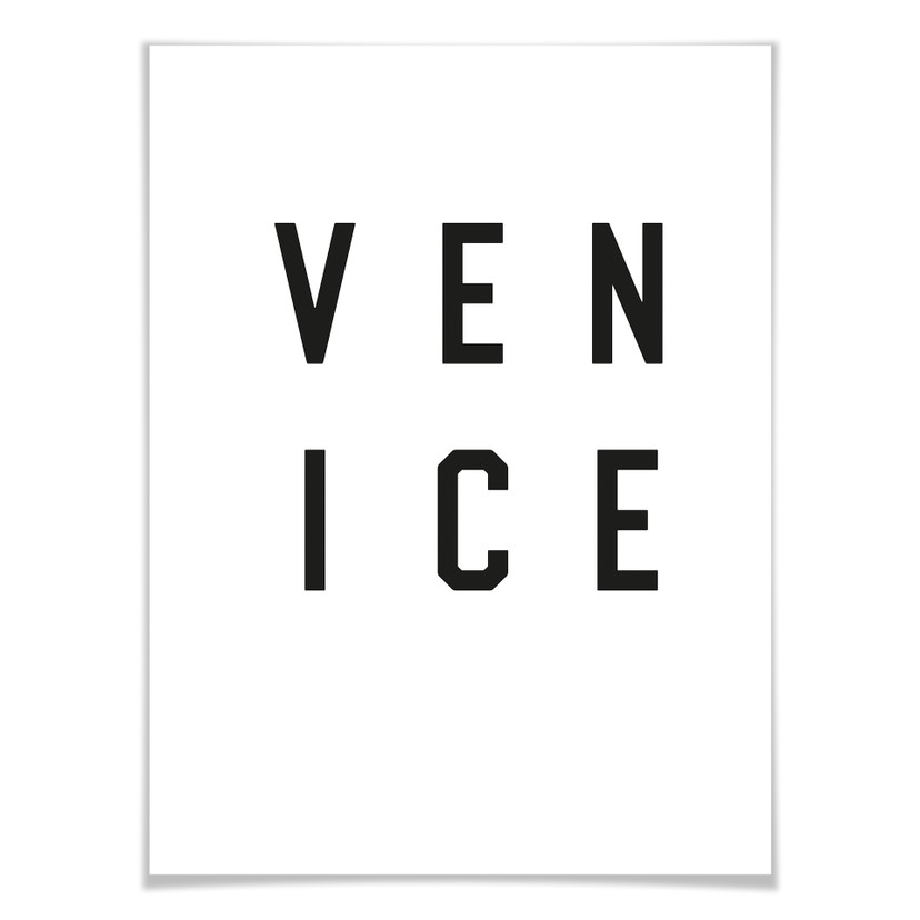 Plakat - Typografia Wenecja