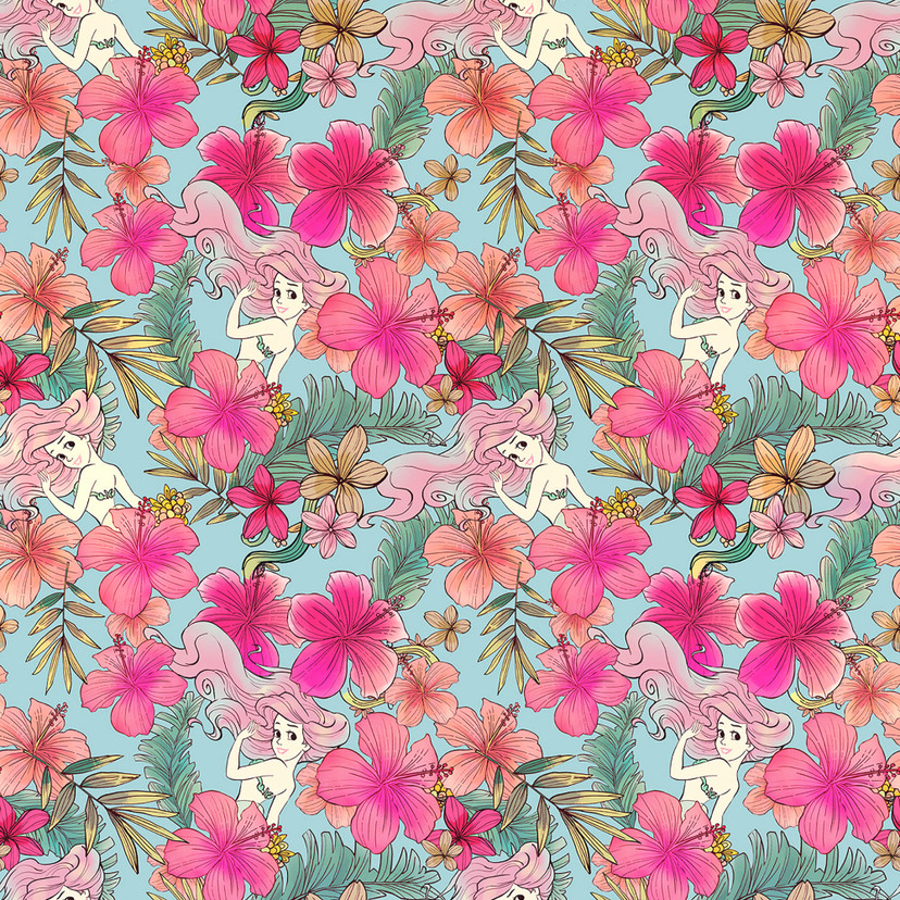 Non-woven tapet - Ariel Pink Flower - 200 x 280 cm