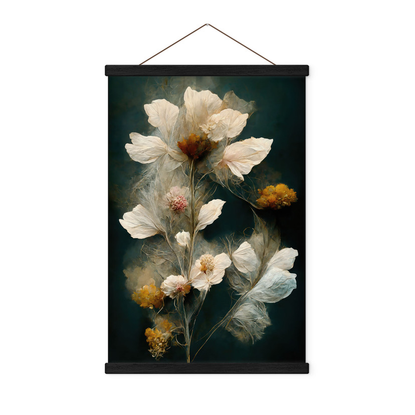Textielposter met voorbijgaande bloemenpracht - Treechild