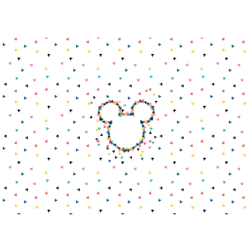 Non-woven tapet - Mickey Heads-Up - 400 x 280 cm