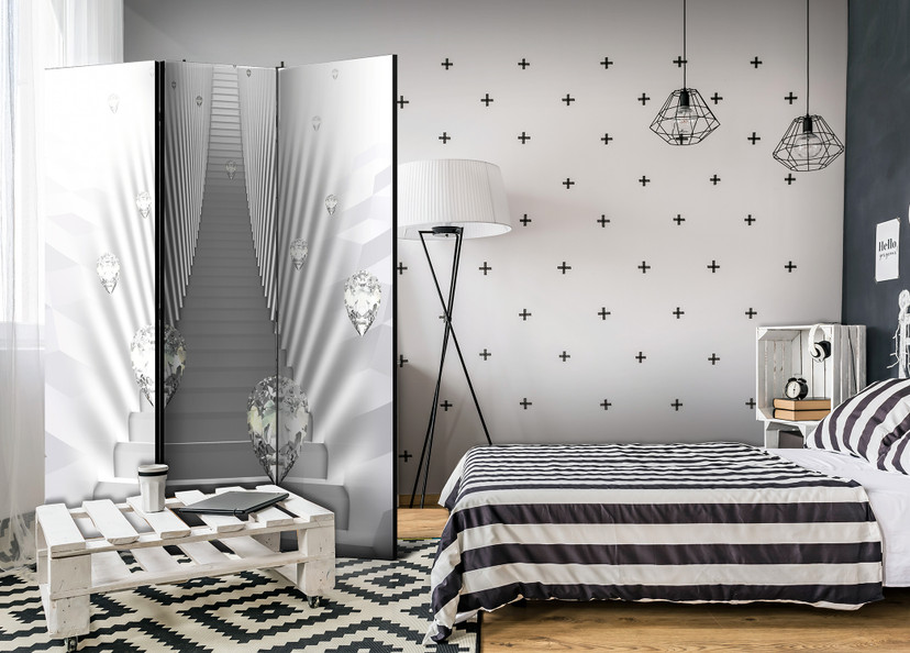 Screen room divider - Mneme, 3-delt - 135x172 cm