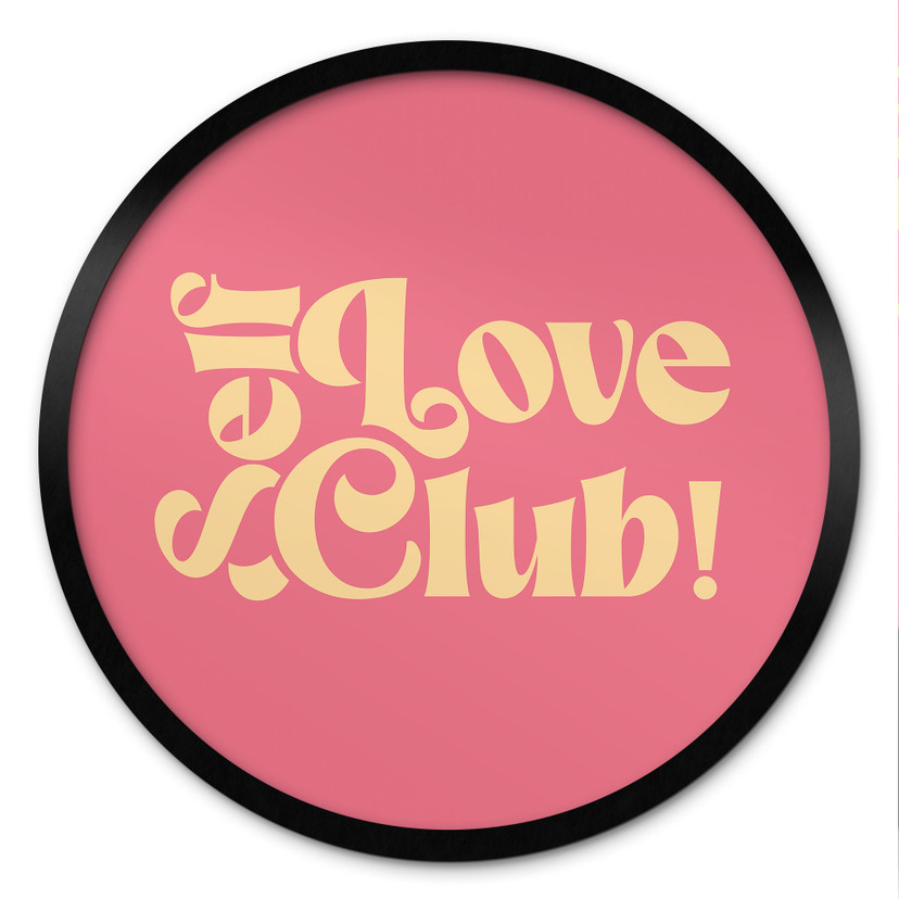 Poster Self Love Club Roze - Prints by Ayleen - Rond
