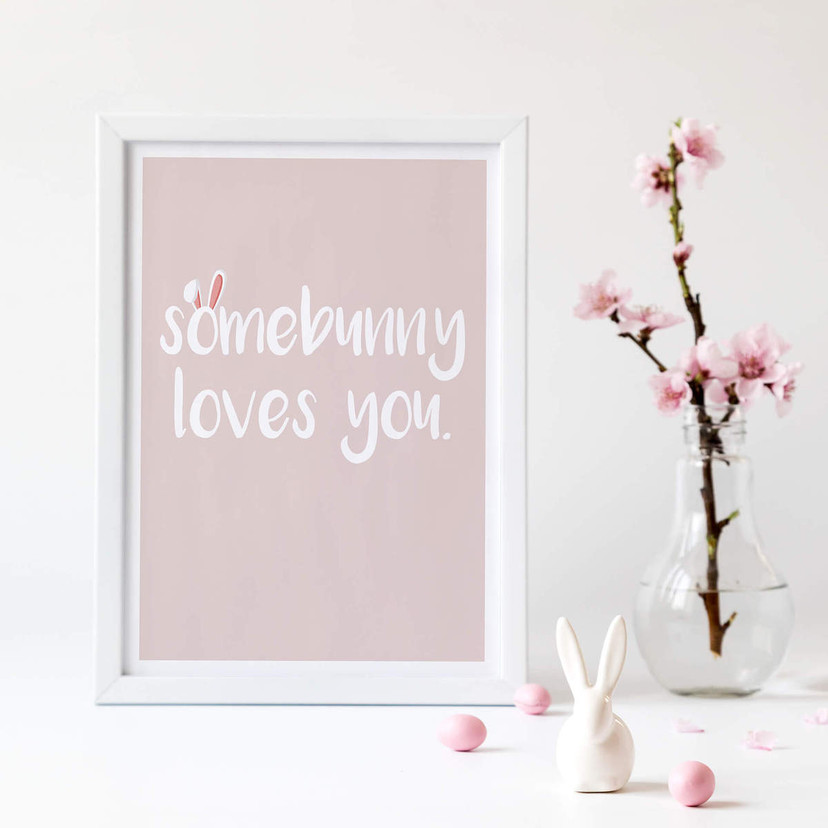 Plakat, który kocha Somebunny