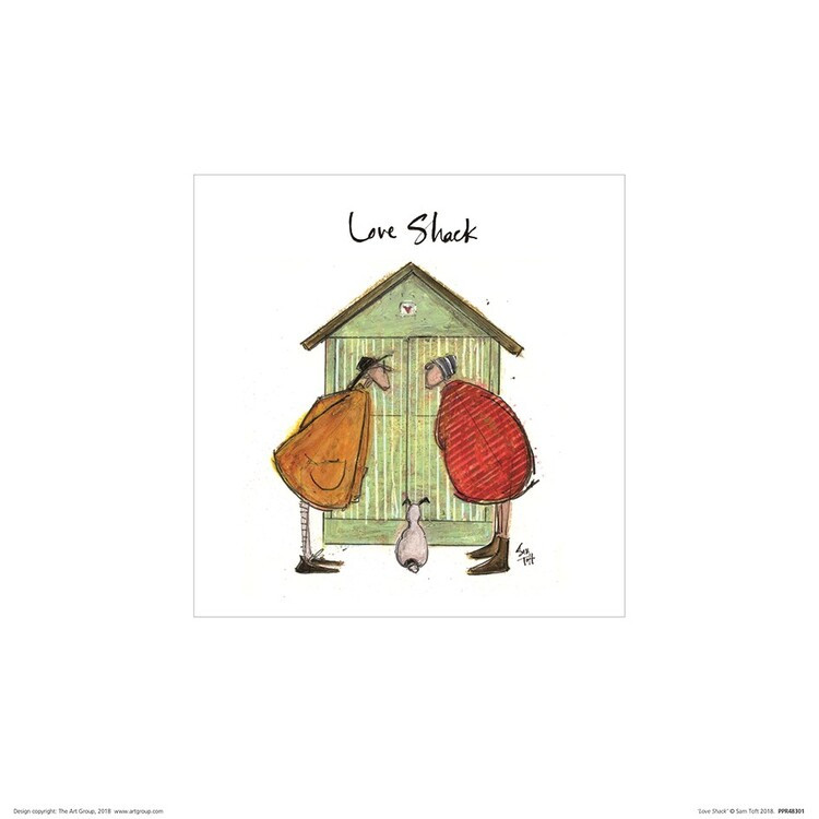 Plakat Sam Toft - Love Shack kunsttryk, Sam Toft (30 x 30 cm)