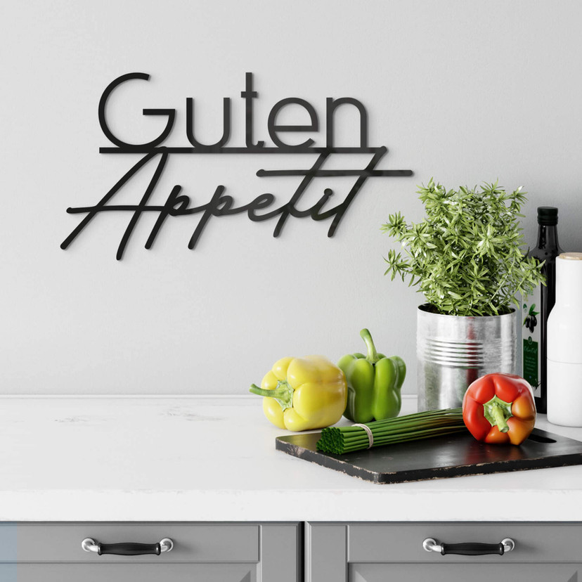 3D Schriftzug für die Küche - Guten Appetit - Acryldeko