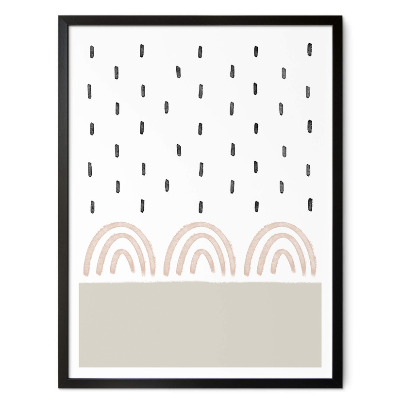 Plakat uplusmestudio - Deszcz i kokardy