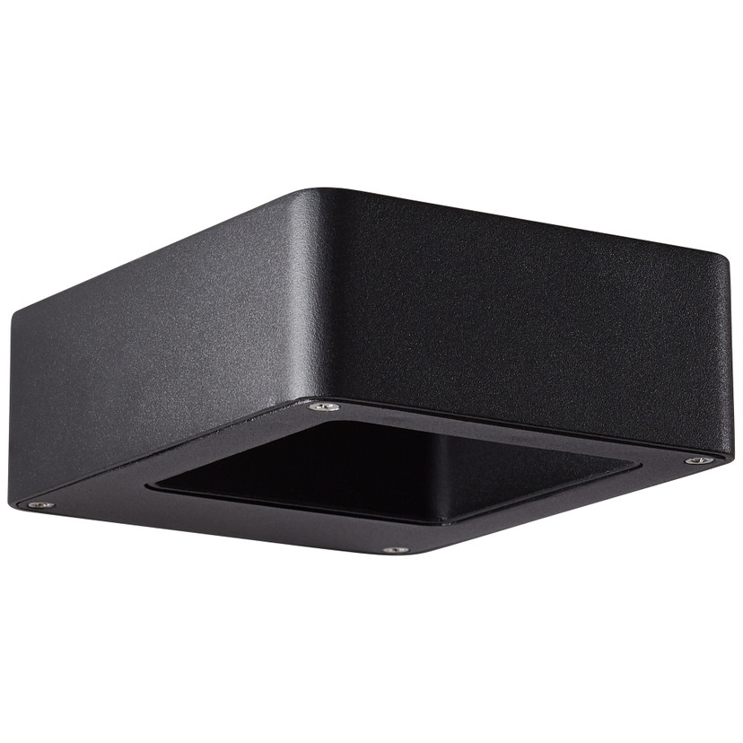 Wandleuchte Ida, schwarz, 4,5 x 12 cm, Metall Außenleuchte