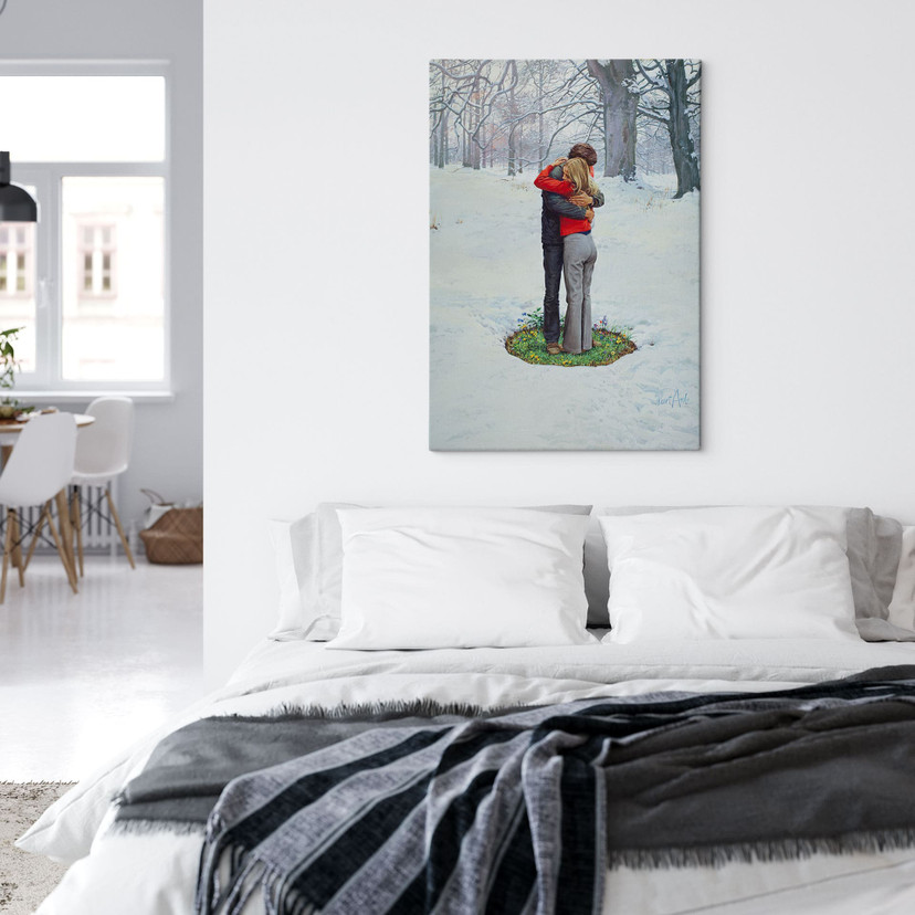 Leinwandbild Schmelzende Liebe (1972) - Kurt Ard - 70x100 cm