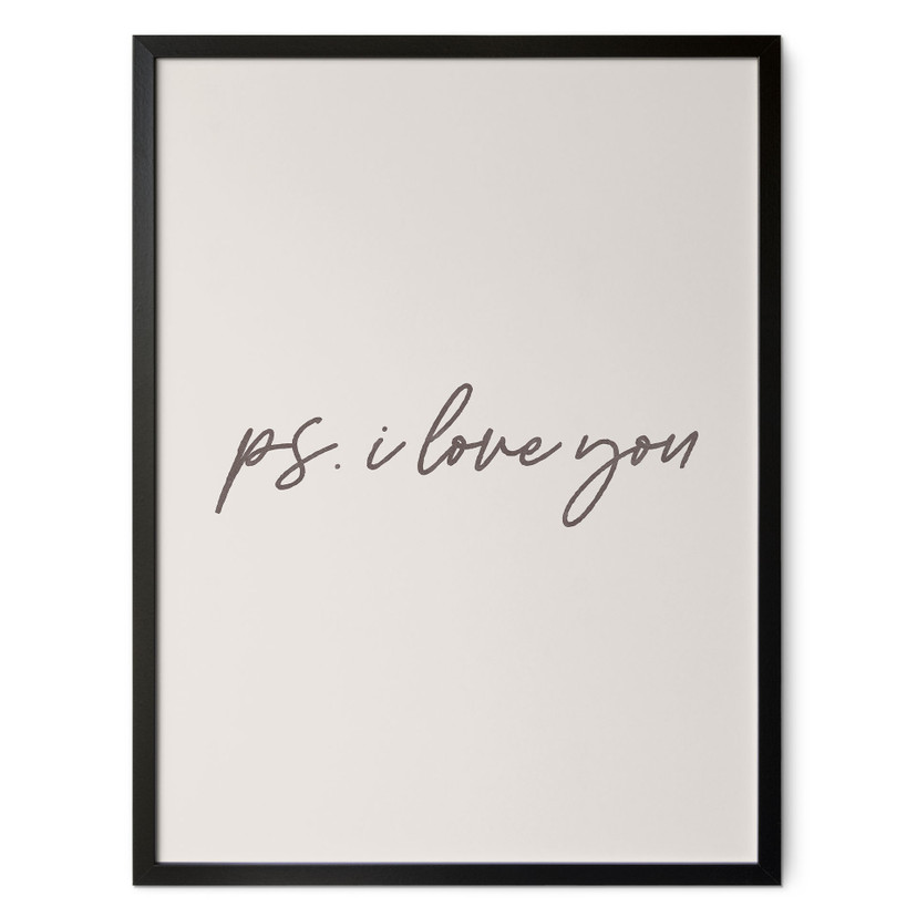 Zeggen Poster Ps. Ik hou van je