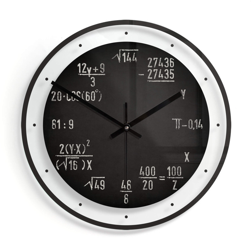 Horloge murale en verre - Formules