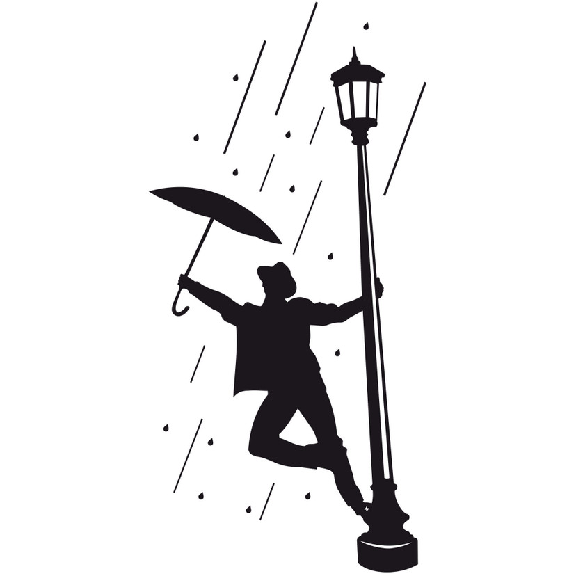 Sticker mural - Chantons sous la Pluie 2