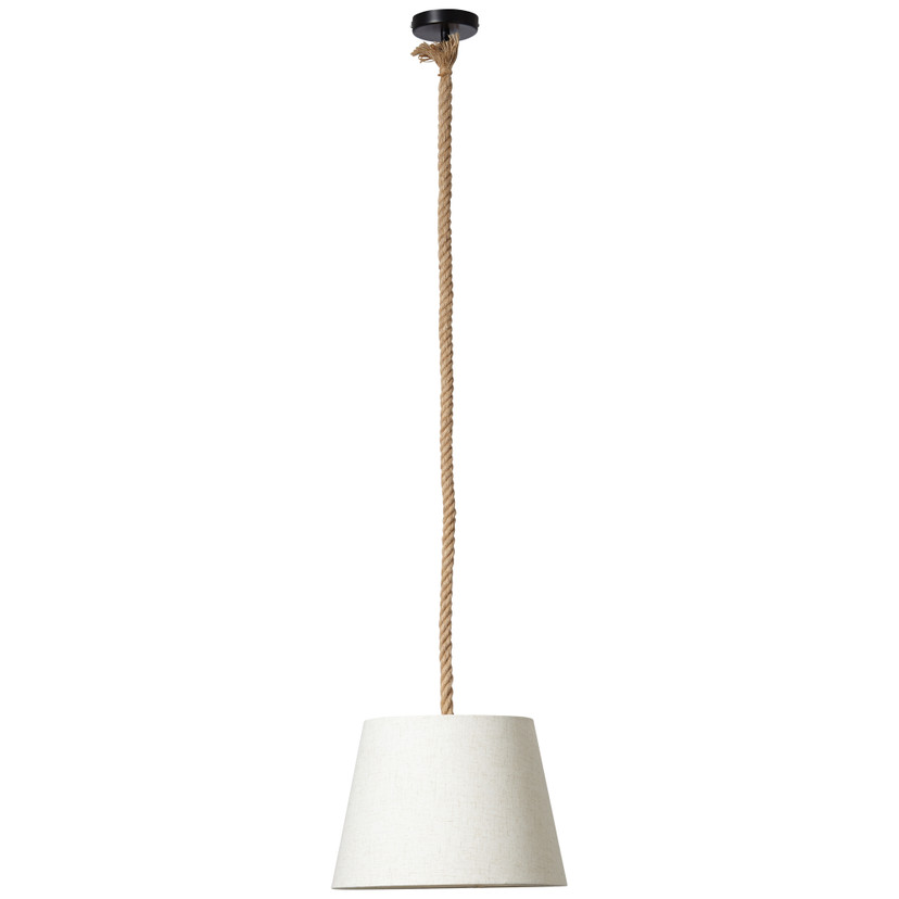 Pendelleuchte Milan, braun, 130 x 35 cm, Textil Pendelleuchte