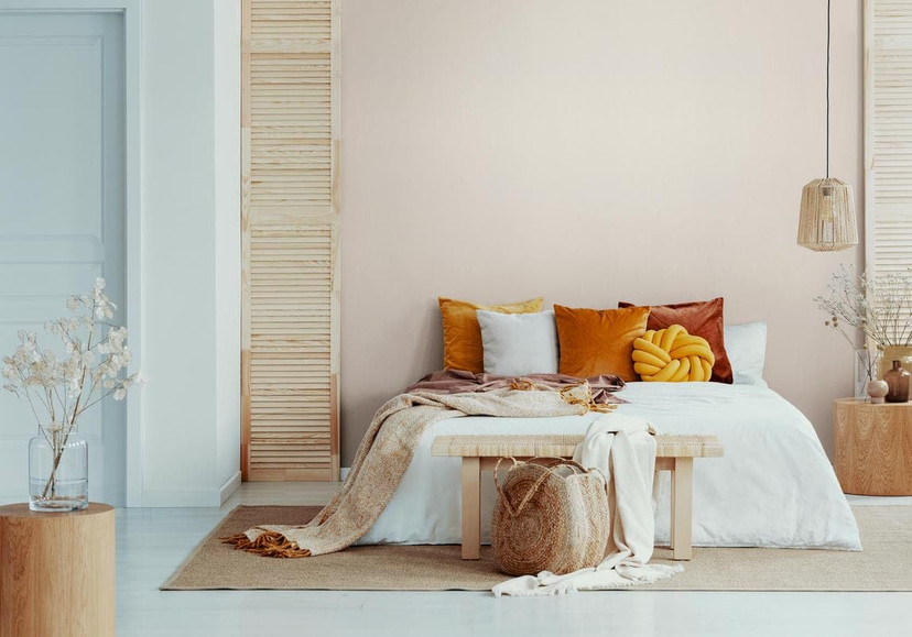 Vliestapete Struktur Modern, Klassisch, Shabby Chic in Rosa-Braun