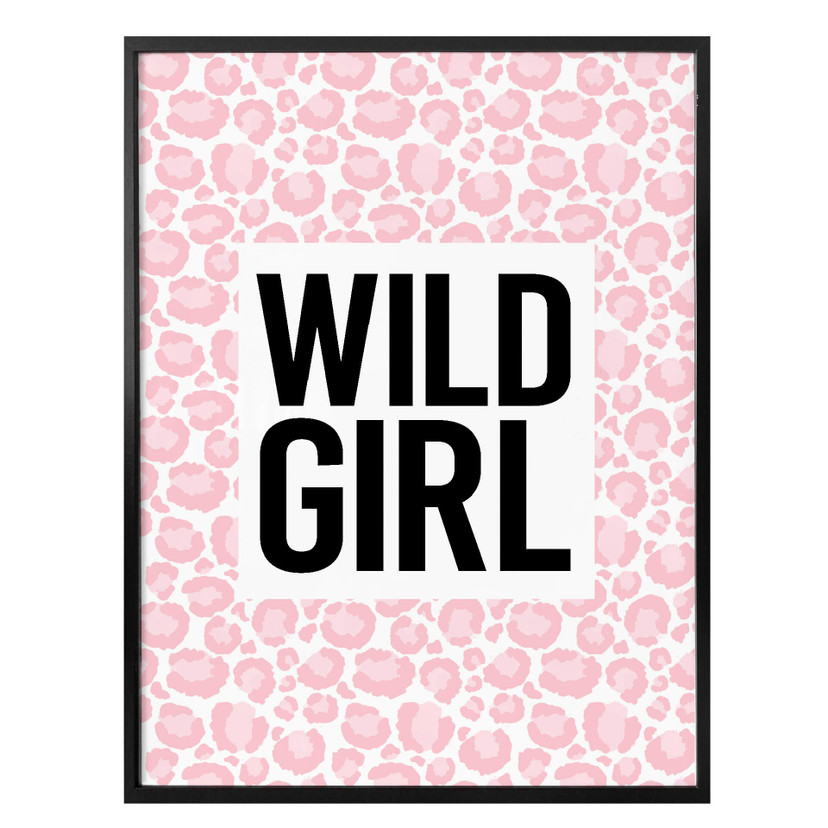 Plakat Leopard - Dzika dziewczyna