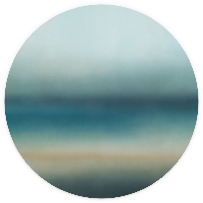 Papier Peint Photo Rotko Blush - Horizon Turquoise - Sir Edward x Grigory Gladarev - Rond