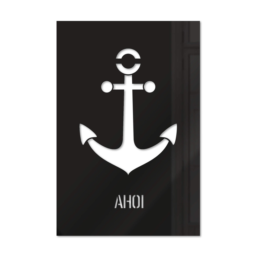 Dekobild Acrylglas - Ahoi mit Anker