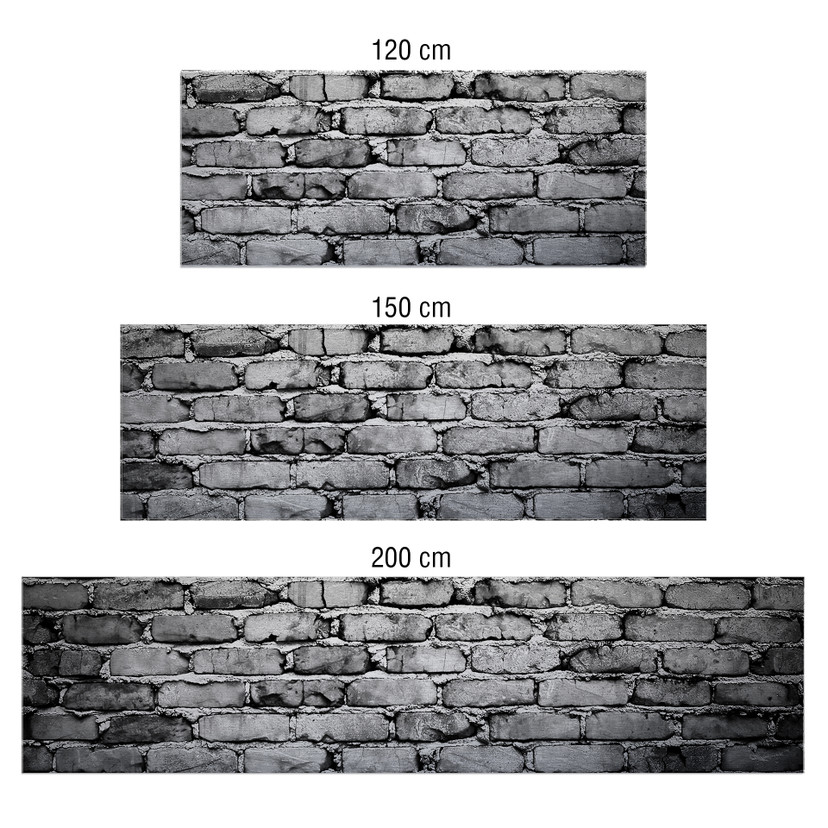 Küchenrückwand - Alu-Dibond-Silber - Mauer 04