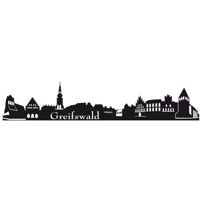 Wandtattoo Greifswald Skyline