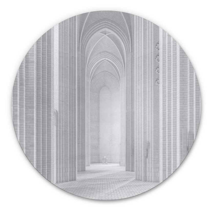 Alu-Dibond Fleckenstein - Église de Grundtvig - Rond