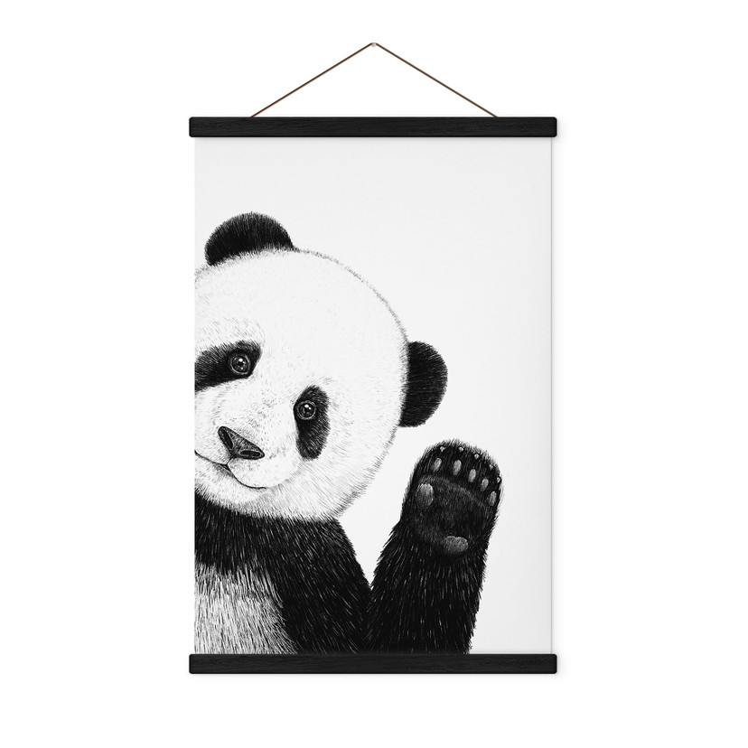 Obraz tkaniny Falująca panda - Korenkova