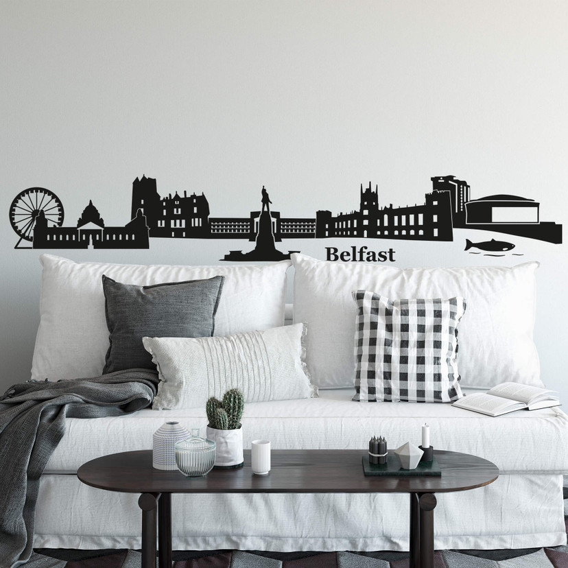 Wallsticker Belfast Skyline