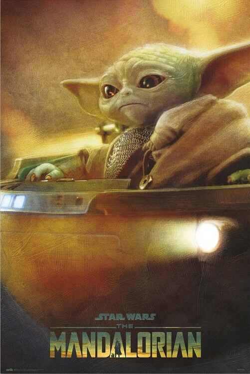 Poster, film poster Star Wars: The Mandalorian - Grogu Pod 61x91,5 cm