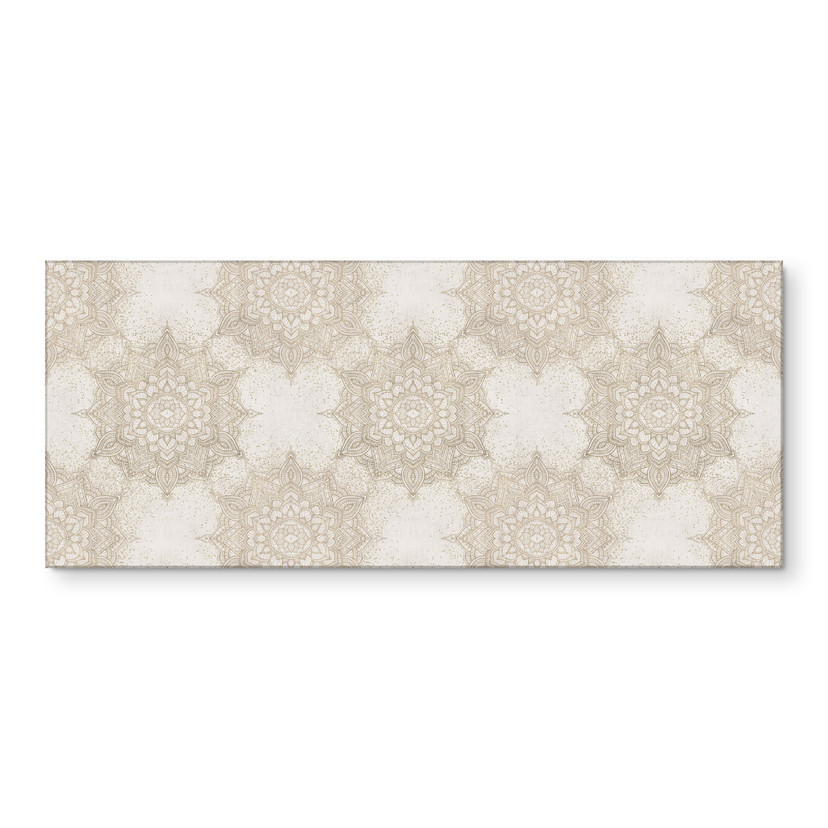 Stænkplade til køkken Elegant mandala i sandguld - Bloomery Decor