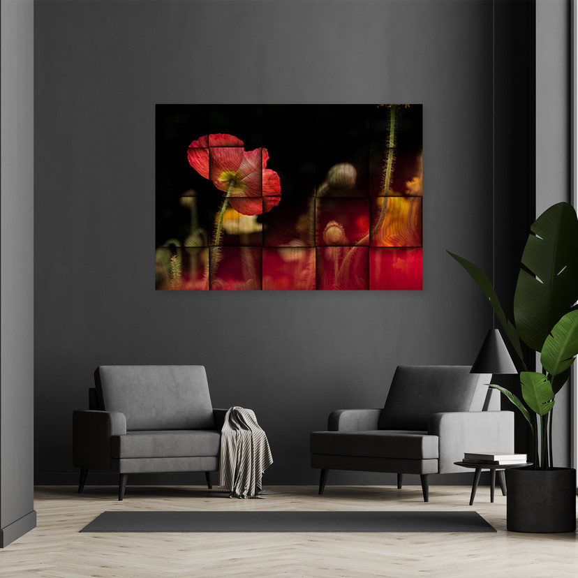 Canvasbillede, Rød valmue