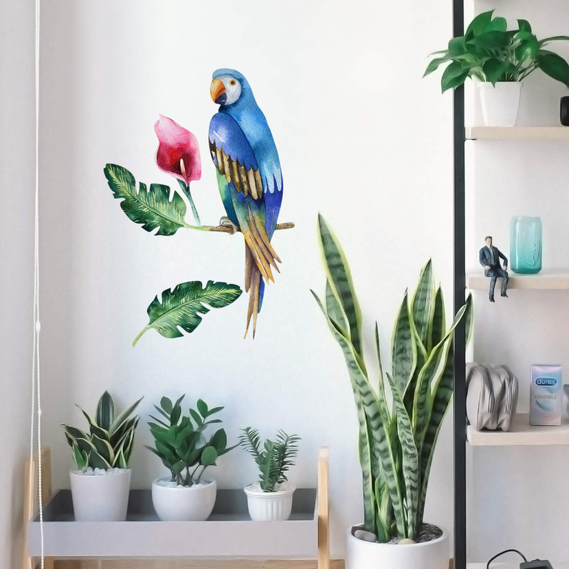 Wallsticker Kvilis - Papegøje 01