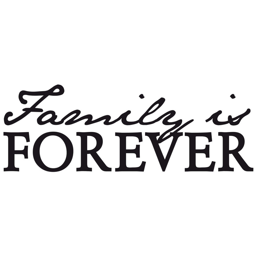 Wallsticker -  Family is forever