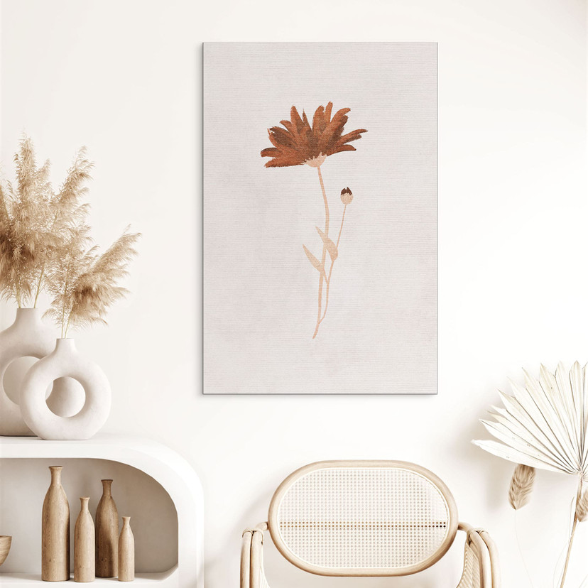 Billede af vilde blomster - Goed Blauw – print på aluminium (Alu-Dibond)