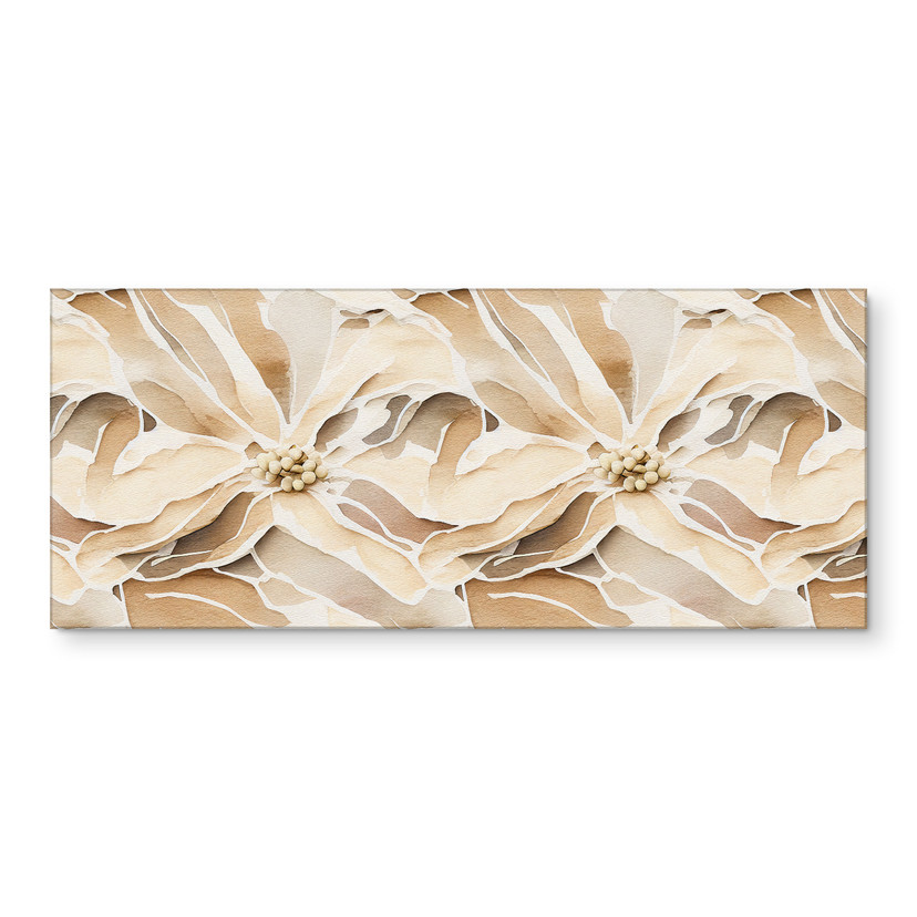 Rivestimento cucina Grandi fiori beige - Treechild
