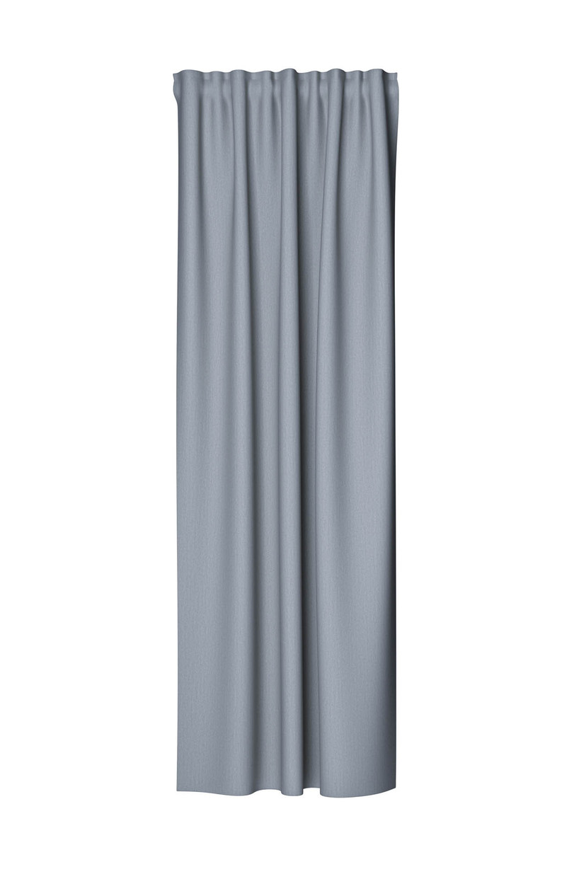 Homing Vorhang Galdin mit verdeckten Schlaufen grau -  2,45x1,40 m