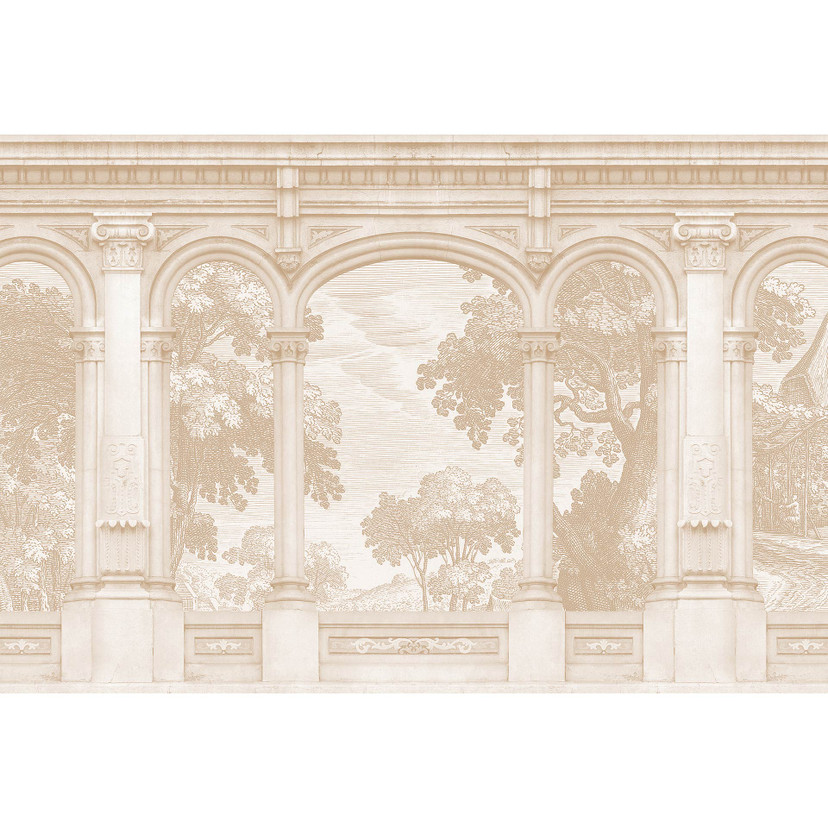 Fotomural Paredes de Patel 3 Roma 2 beige, blanco