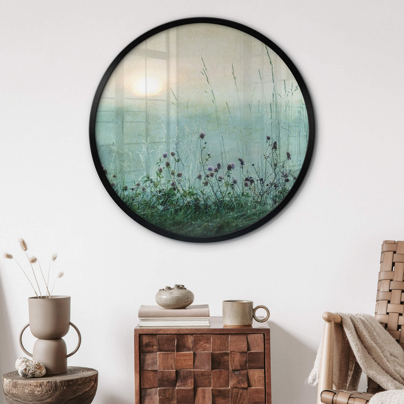 Plakat Dove Covered Sunrise Round - Kværnstrøm