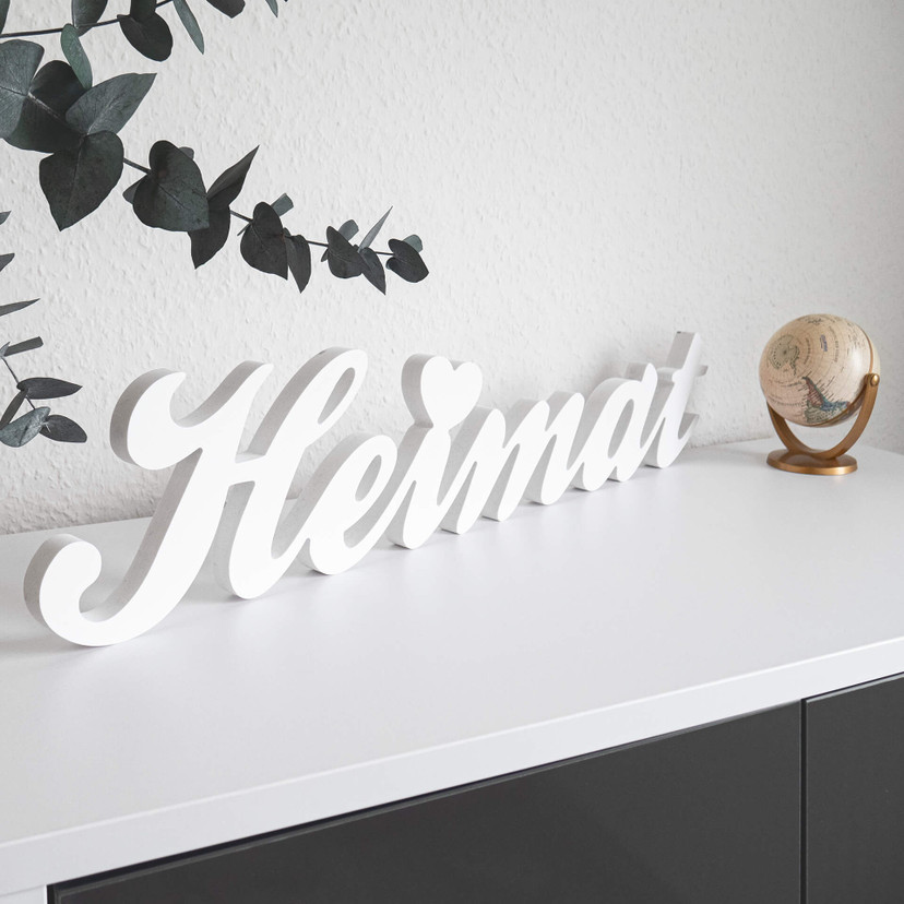 Dekobuchstaben 3D Heimat