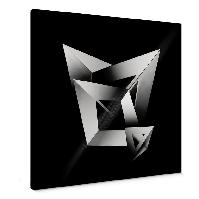 Obraz na płótnie Gong - Geometryczne kształty 3D - Kwadrat